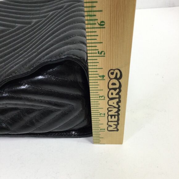 Michael Kors Susannah Large Chevron-Quilted Lamb Leather Tote Bag Black - Picture 16 of 16